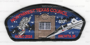 Patch Scan of Northwest Texas Council NOAC 2024 Wichita 35 CSP black border