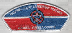 Patch Scan of Colonial Virginia Council NYLT CSP white border