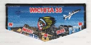 Patch Scan of Wichita 35 NOAC 2024 flap black border