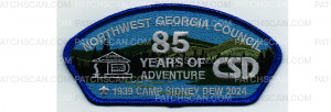 Patch Scan of Camp Sidney Dew 85th Anniversary CSP (PO 102017)