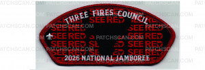 Patch Scan of 2026 National Jamboree CSP See Red (PO 103466)
