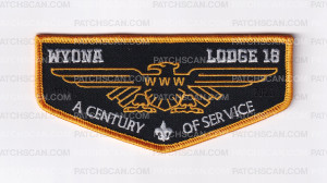 Patch Scan of Wyona Flap A Century of Service 