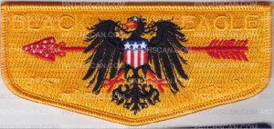 Patch Scan of Sixty-Fifth Anniversary Black Eagle Lodge OA Flap 