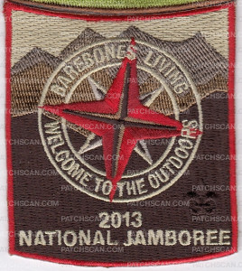 Patch Scan of X167669A 2013 NATIONAL JAMBOREE BAREBONES