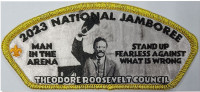 TRC 2023 NATIONAL JAMBOREE WAVING TEDDY CSP GOLD Theodore Roosevelt Council #386