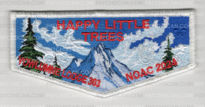 Patch Scan of Yowlumne 303 NOAC 2024 Happy Little Trees flap glow thread