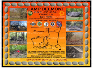 Patch Scan of CAMP DELMONT - JACKET BACK PATCH