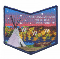 CHO-GUN-MUN-A-NOCK Lodge 467 NOAC Bottom Piece (Navy Border) Hawkeye Area Council #172