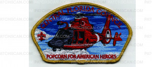 Patch Scan of Popcorn for American Heroes CSP Coastguard Helicopter (PO 101928)