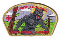 Tecumseh Council 2026 Jamboree (Wolf) Gold Metallic Tecumseh Council #439