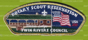 Patch Scan of Twin Rivers Council Rotary SR Seneca Lodge CSP gold met bdr
