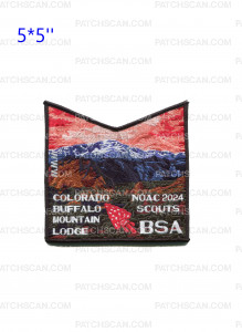 Patch Scan of Buffalo Mountain Lodge NOAC 2024 Pikes Peak pocket patch