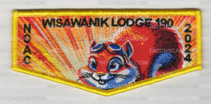 Patch Scan of Wisawanik 190 NOAC 2024 flap yellow border