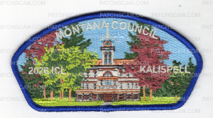 Patch Scan of Montana Council 2026 ICL CSP blue border