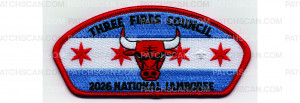 Patch Scan of 2026 National Jamboree CSP Chicago Flag (PO 103468)