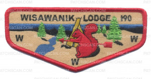 Patch Scan of Wisawanik Lodge 190 flap red border