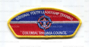 Patch Scan of NYLT Colonial Virginia Council CSP gold border