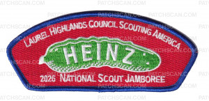 Patch Scan of Laurel Highlands Council 2026 Jamboree Set (Heinz) Blue
