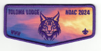 Toloma Lodge NOAC 2024 flap Greater Yosemite Council #59