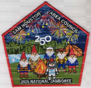 Patch Scan of Sam Houston Area Council Jamboree 2026 (Center) Red