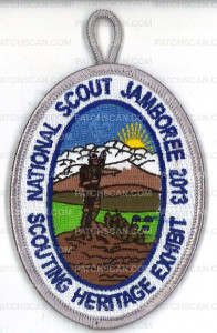 Patch Scan of X141582K NATIONAL SCOUT JAMBOREE 2013 (silver grey)