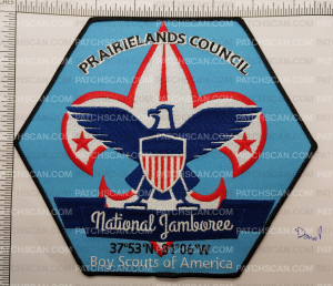 Patch Scan of Prarielands Jamboree 6-Sided 2023