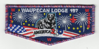 Waupecan Lodge 197 America 250 flap Rainbow Council #702