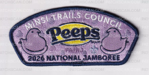 Patch Scan of Minsi Trails Peeps Jamboree 5 Piece Set