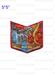 Patch Scan of Cahuilla 127 NOAC 2024 pocket patch red border