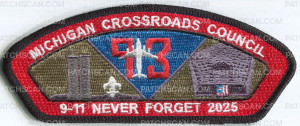 Patch Scan of MCC 9/11 SCOUT SALUTE 2025