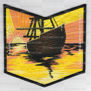 Patch Scan of Wahunsenakah 333 NOAC 2024 Staff pocket patch black border