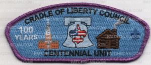 Patch Scan of CENTENNIAL UNIT 100 YEARS CSP 