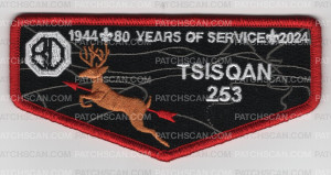 Patch Scan of Tsisqan 253 80 Years of Service flap