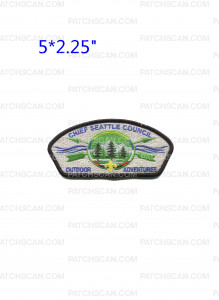 Patch Scan of Chief Seattle Council 20 25 Outdoor Adventures CSP