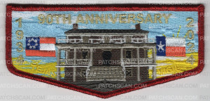 Patch Scan of Tejas Lodge 72 - Vigil Weekend (Red Metallic)