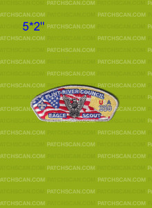 Patch Scan of Flint River Council 2026 Eagle Scout CSP(Silver)