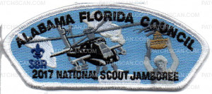 Patch Scan of Alabama Florida Council Home of Army Aviation National Jamboree 2017