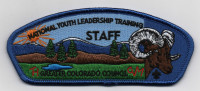 GREATER COLORADO NYLT CSPS BLUE BORDER STAFF Greater Colorado Council #61 formerly Denver Area Council