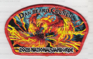 Patch Scan of Dan Beard Council 2026 Jamboree (CSP/Resilience) Red