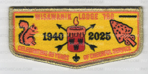 Patch Scan of Wisawanik 190 1940 2025 flap gold metallic border