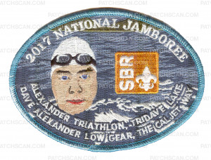 Patch Scan of 2017 National Jamboree Alexander Triathlon Tridave Lake Dave Alexander