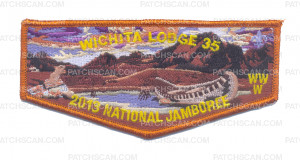 Patch Scan of NWTC - WICHITA LODGE 2013 JAMBOREE FLAP (DROUGHT)