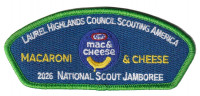 Laurel Highlands Council 2026 Jamboree Set (Mac N Cheese) Green Laurel Highlands Cncl #527