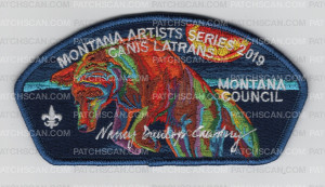 Patch Scan of Montana Artist Series 2019 CSP Montana Council