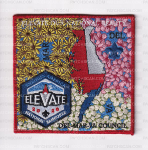 Patch Scan of Del-Mar-Va 2026 National Jamboree Set