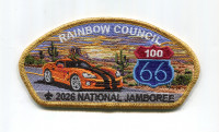 Rainbow Council 2026 NJ orange car gold met bdr Rainbow Council #702