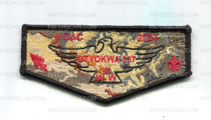 Patch Scan of Chippewa Valley 2024 NOAC Flap (gorilla & cow)