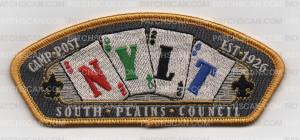 Patch Scan of SPC CAMP POST NYLT CSP YELLOW BORDER