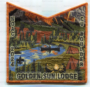 Patch Scan of CORNHUSKER COUNCIL NOAC 2024 (Orange Pocket/Sun)