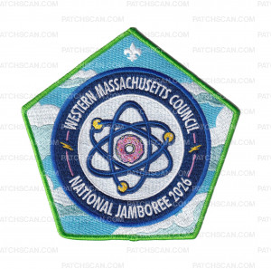Patch Scan of WMC National Jamboree Contingent 2026 (Center Doughnut-Green)